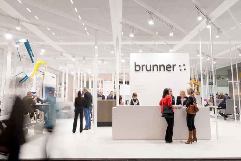 Zur News: Brunner Messestand mit b&b Technikinstallation
