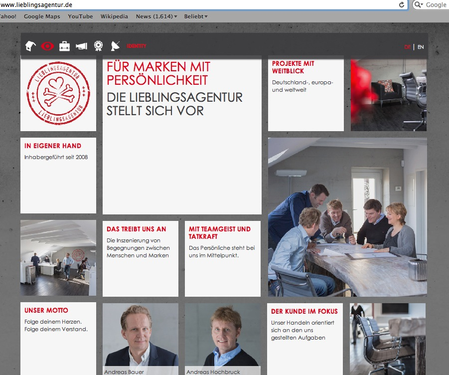 Zur News: Lieblingsagentur präsentiert neue Website