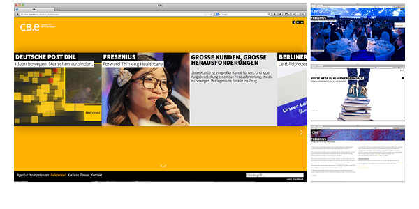 Zur News: CB.e AG surft auf neuer Homepage