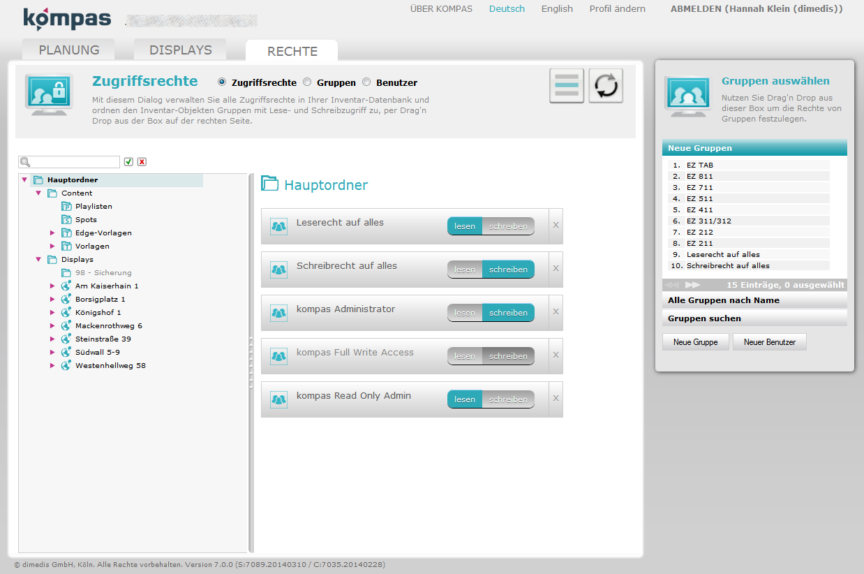 Zur News: Digital Signage Software: kompas 7.0 released