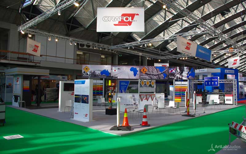Zur News: ArtLab Studios gestaltete Messestand von Orafol