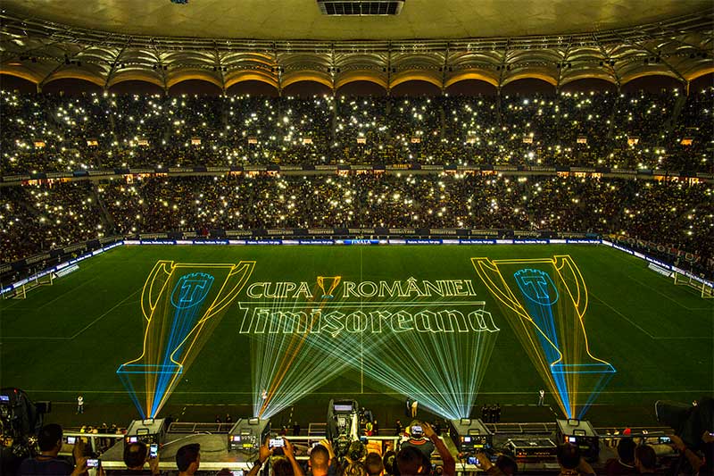 Zur News: Grossprojektionen beim “Cupa Romaniei 2014“