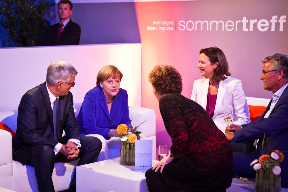 Zur News: Angela Merkel zu Gast beim ZDF Sommertreff