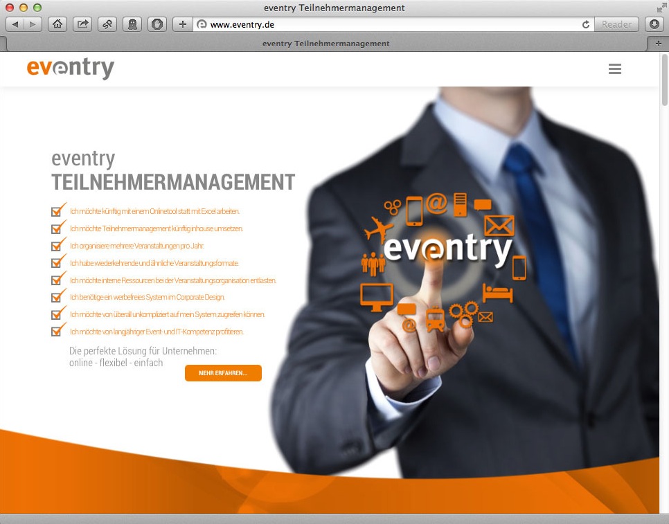 Zur News: eventry 3 mit eigenem Internetauftritt
