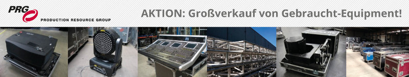 Zur News: Gebrauchtgeräte-Verkauf bei PRG in Köln