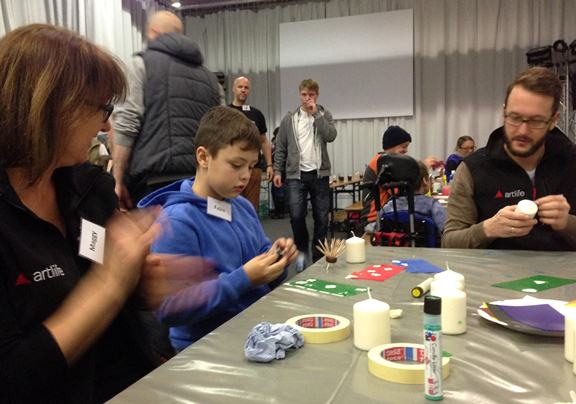 Zur News: Artlife bastelt mit 40 Kindern