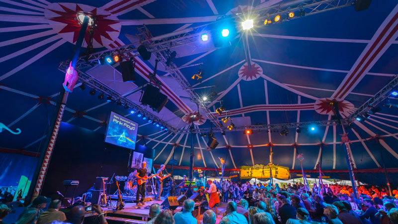 Zur News: Beleuchtungsszenario für das Tollwood Festival