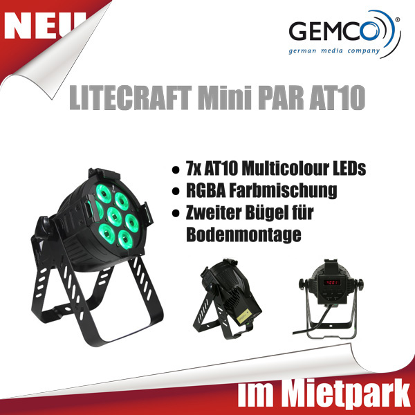 Zur News: Neu im Mietangebot: Litecraft Mini PAR AT10