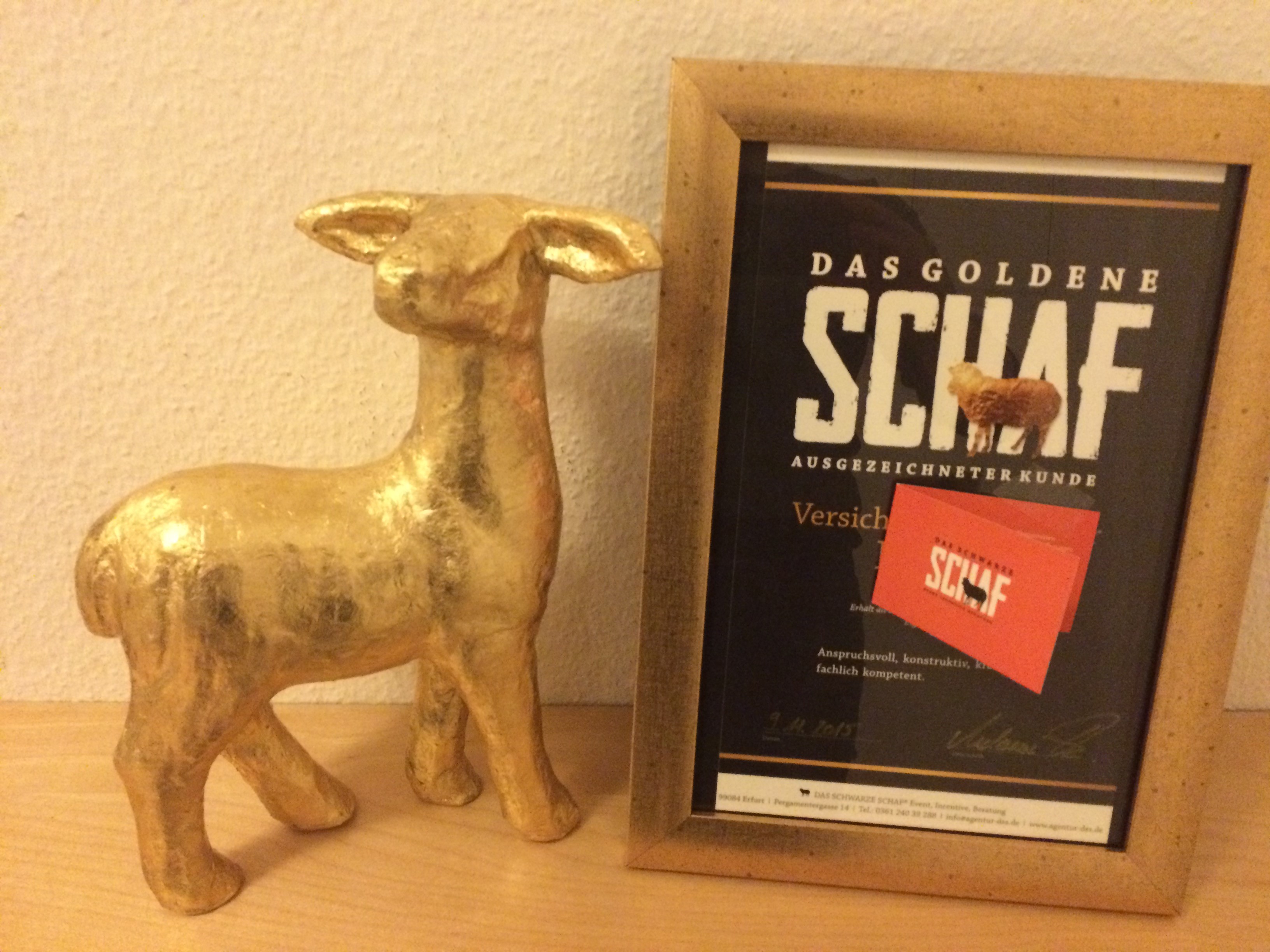 Zur News: Das Schwarze Schaf - vergoldet!