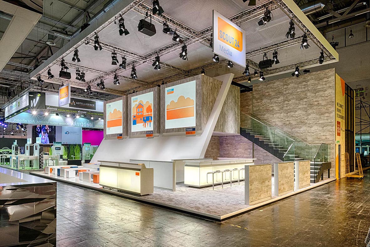 Zur News: Expotechnik inszeniert Scout24media auf dmexco