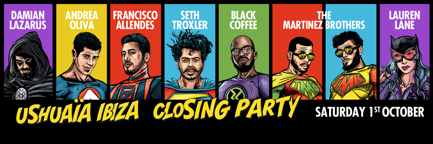 Zur News: Line-Up für die Closing-Party im Ushuaïa auf Ibiza