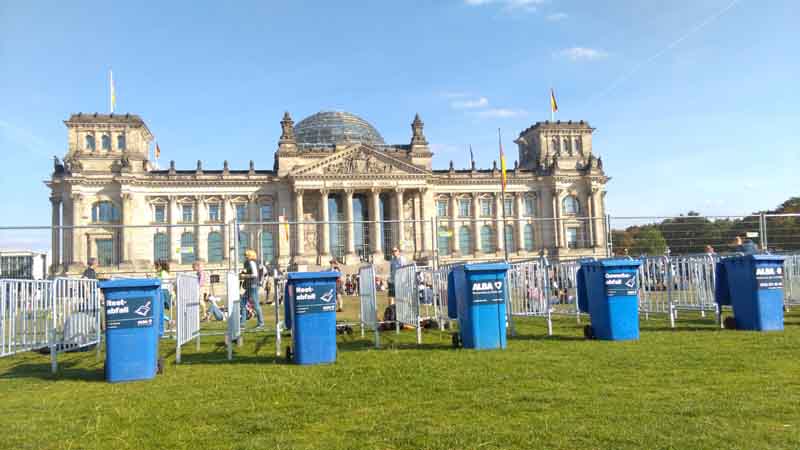Zur News: Material von NIEMEIER vor dem Reichstag
