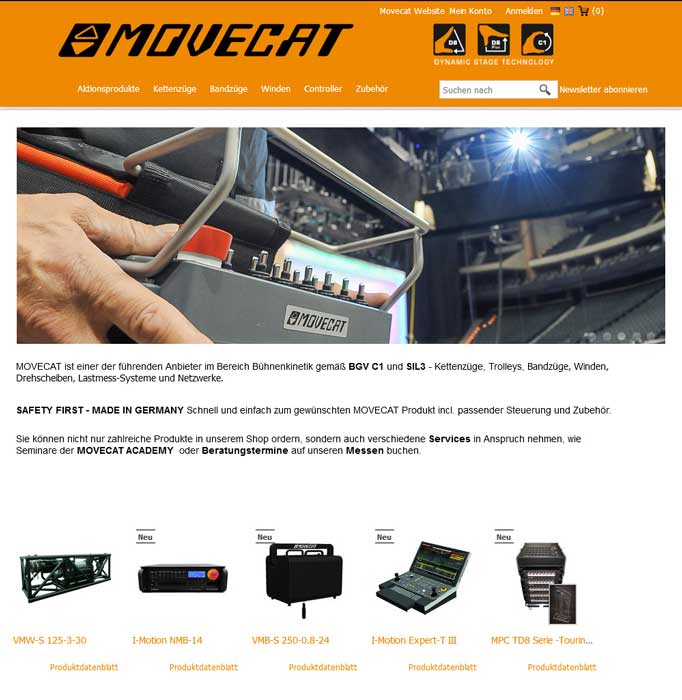 Zur News: Movecat startet Online-Shop