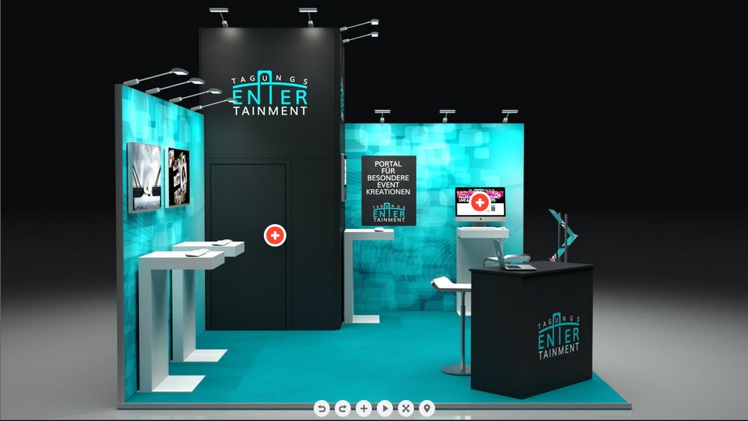 Zur News: Der virtuelle Messestand  auf der eigenen Homepage