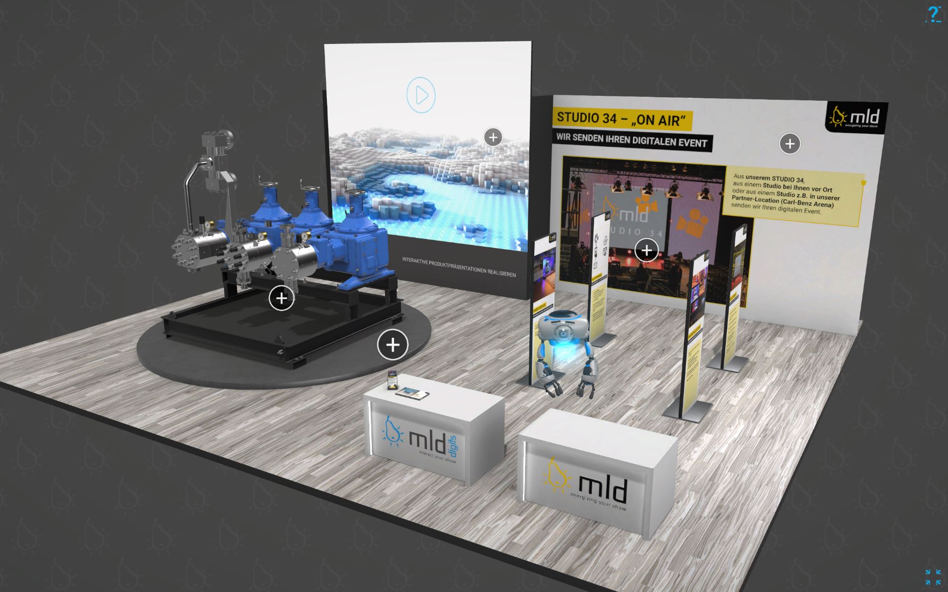 Zur News: Virtueller 3D-Messestand zur interaktiven Präsentation
