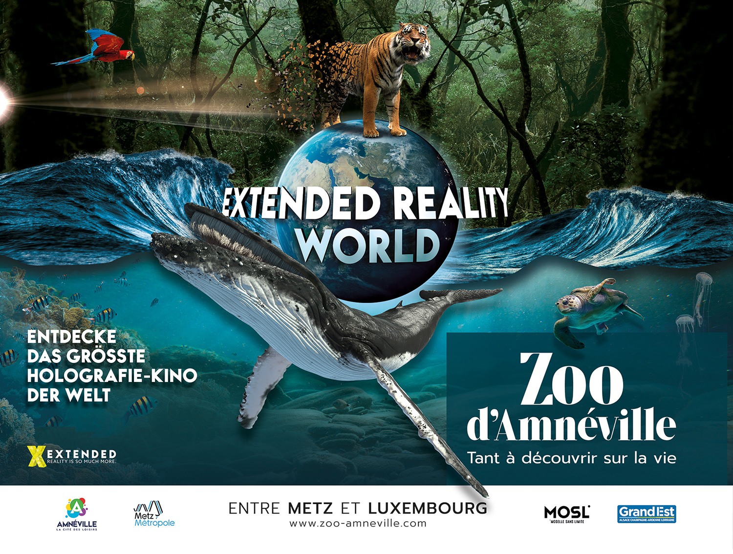 Zur News: Extended GmbH und der Zoo von Amnéville präsentieren die weltweit größte Extended Reality Vorführung