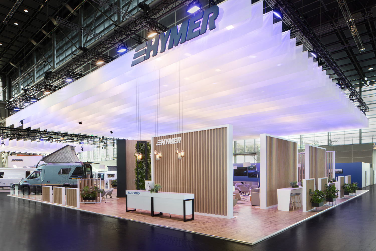 Zur News: Caravan Salon Düsseldorf – mac. brand spaces betreut erfolgreich Neukunden Hymer