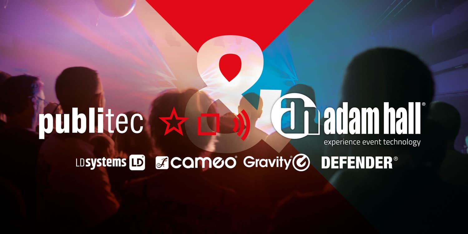 Zur News: Erweiterung des Portfolios: publitec wird Distributor von vier Marken der Adam Hall Group