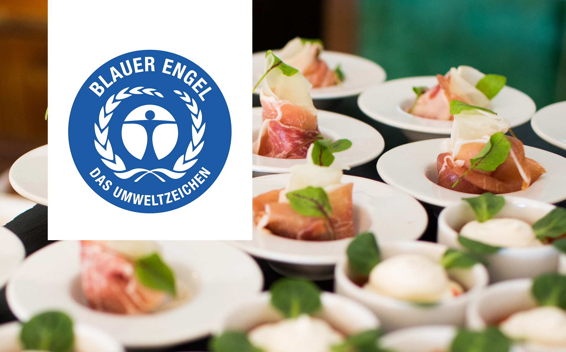 Zur News: Online-Webinar des UBA am 16. September: Umweltfreundliches Catering mit dem Blauen Engel