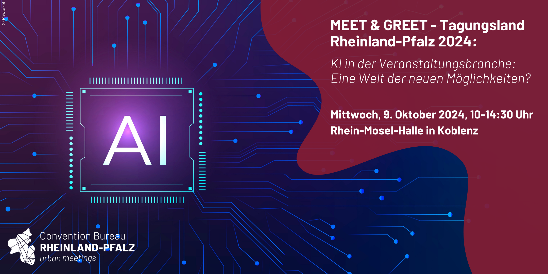 Zur News: MEET & GREET – Tagungsland Rheinland-Pfalz: KI in der Veranstaltungsbranche