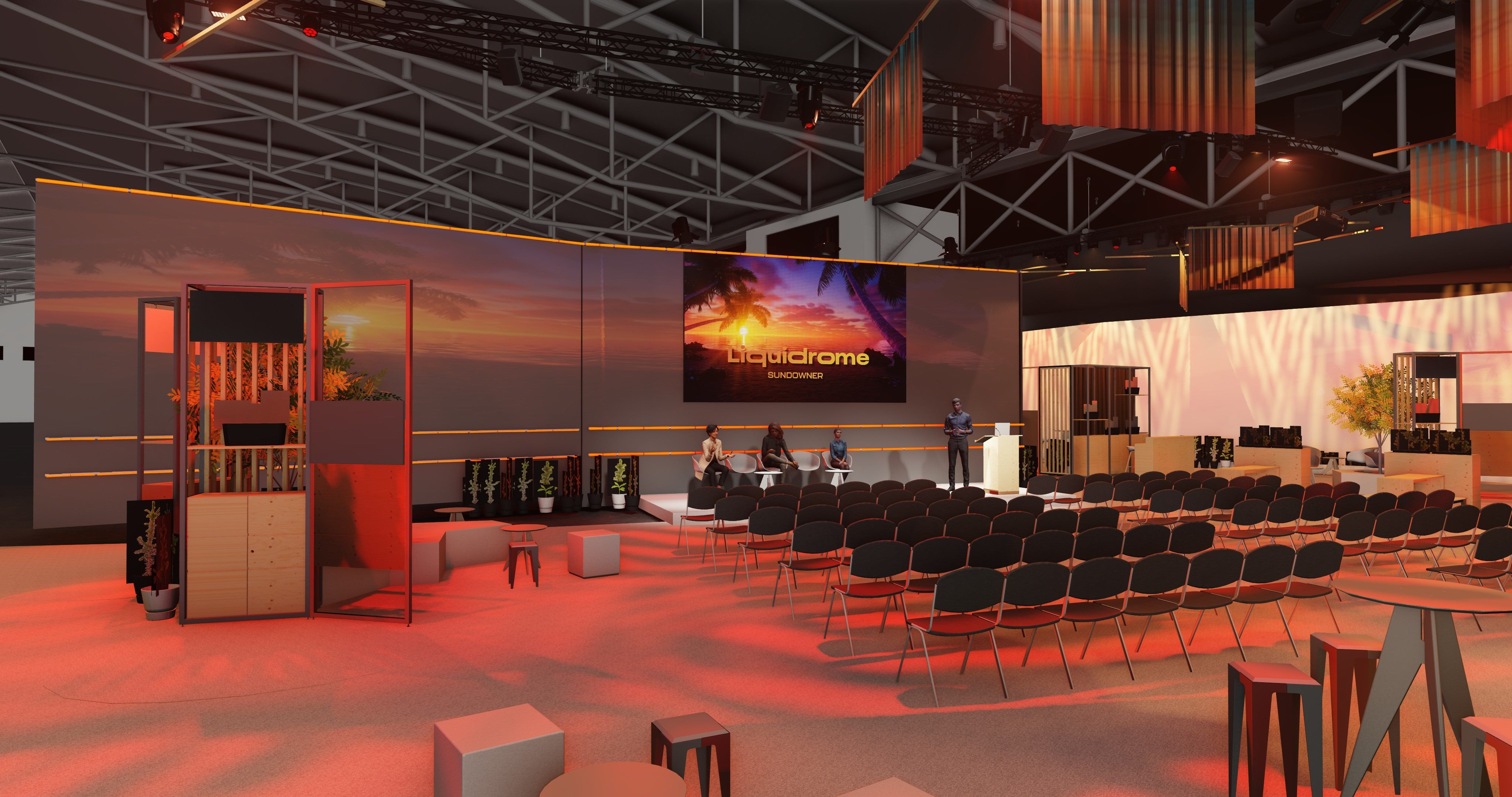 Zur News: meplan inszeniert den Liquidrome auf der drinktec 2025 mit woodï