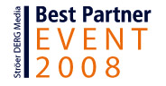 Zur News: „Best Partner Event 2008 Zertifikat“ für lounge5