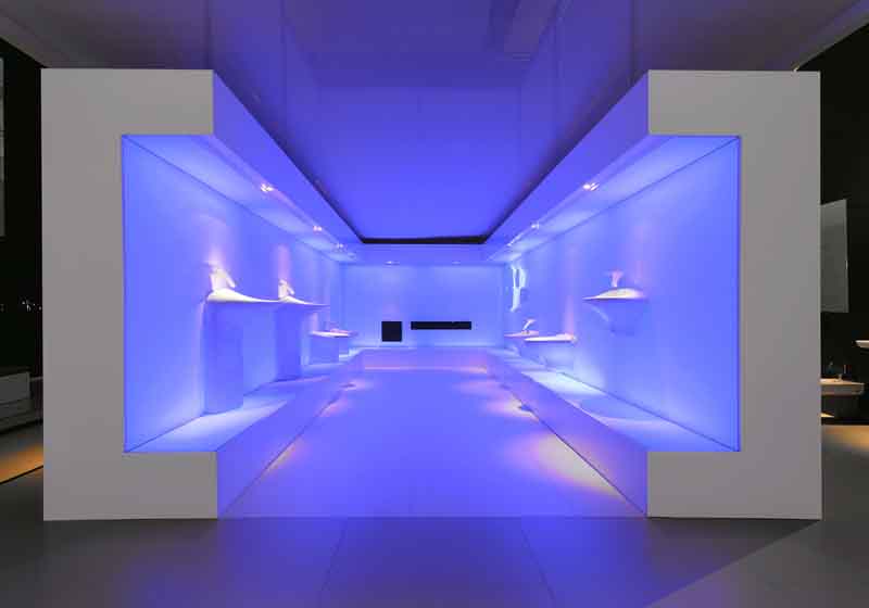 Zur News: b&b eventtechnik stattete VitrA Messestand aus