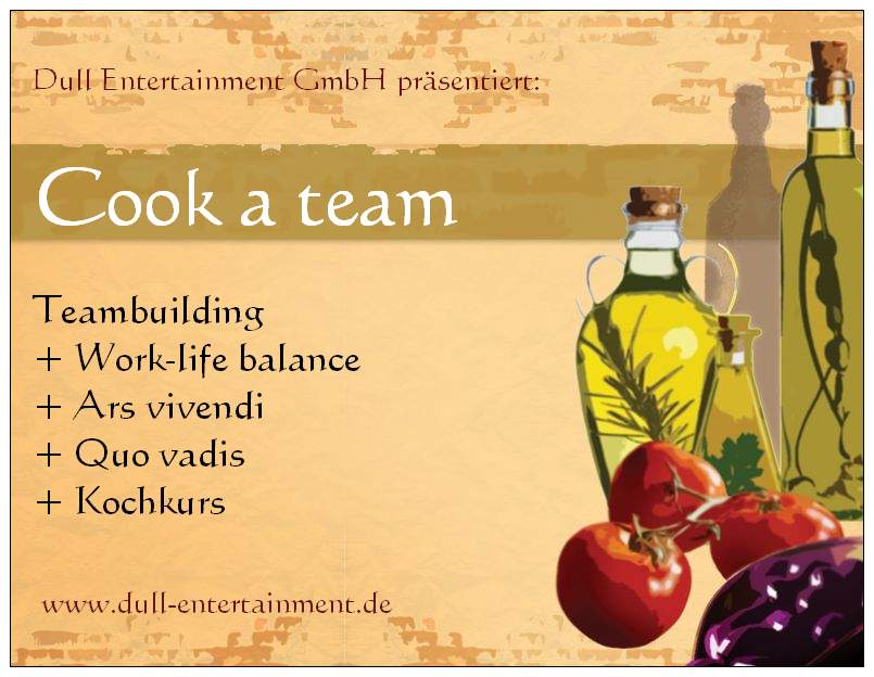 Zur News: Cook-a-team: Teambuilding, Kochkurs und Coaching
