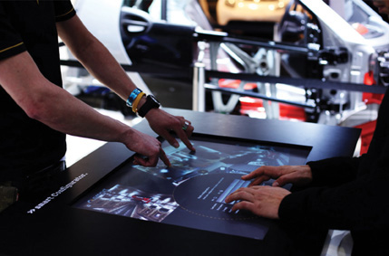 Zur News: Multitouch-Technik auf der Detroit Motorshow