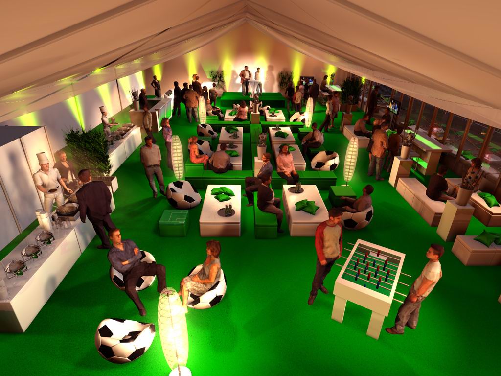 Zur News: projekt.quartett präsentiert Fußball-Lounge 2010