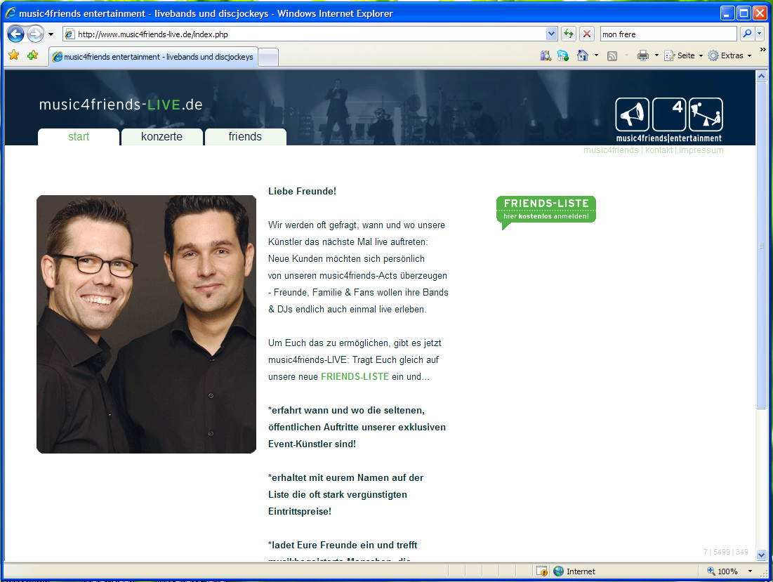Zur News: Meet & greet mit Event-Top-Acts von music4friends