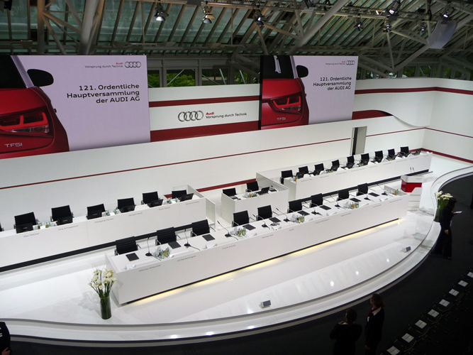 Zur News: WSV-Messebau inszeniert AUDI-Hauptversammlung