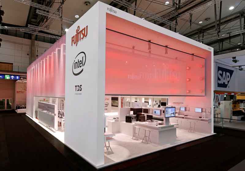Zur News: b&b eventtechnik für Fujitsu auf der CeBIT