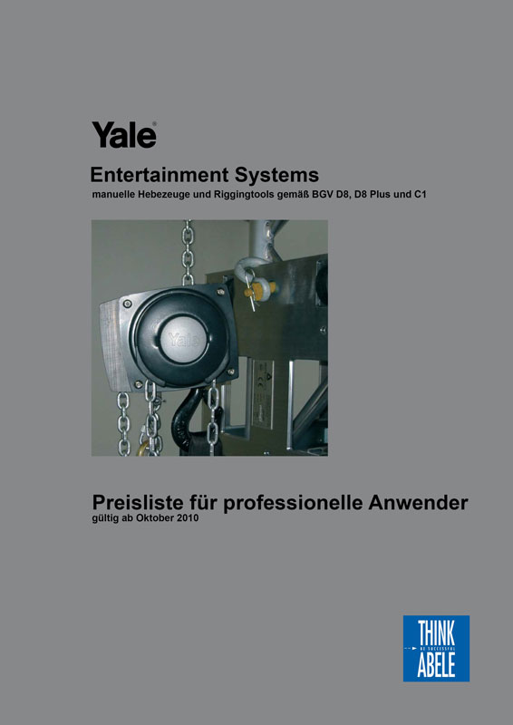 Zur News: Neue Bildpreisliste 2010/11 von Yale