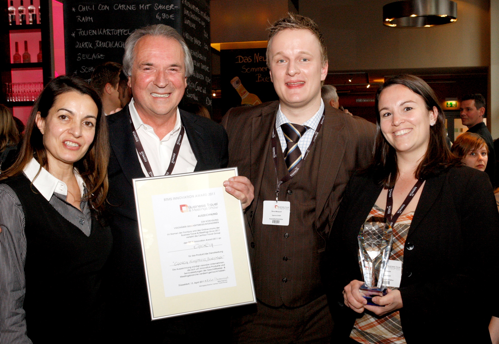 Zur News: Egencia gewinnt BTMS Innovation Award