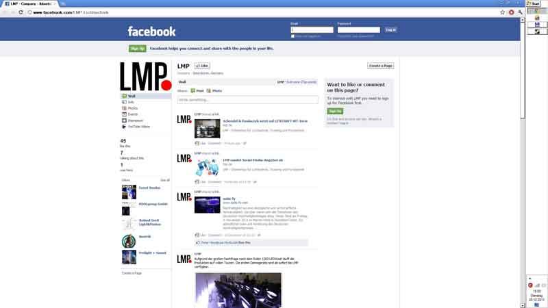 Zur News: LMP jetzt auch bei Facebook vertreten