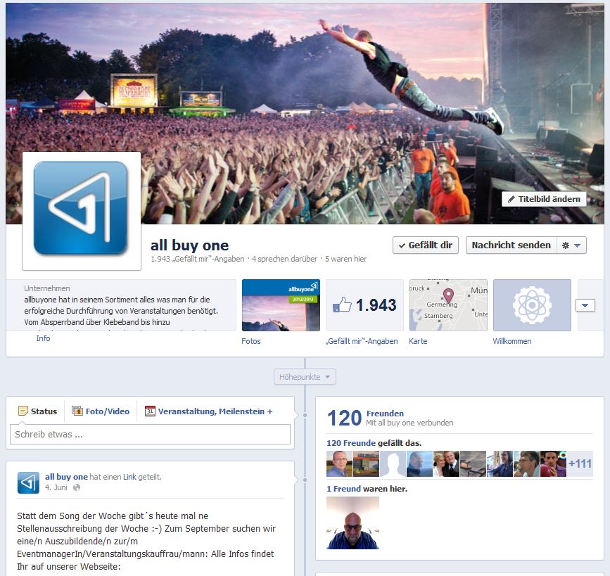 Zur News: allbuyone bei Facebook