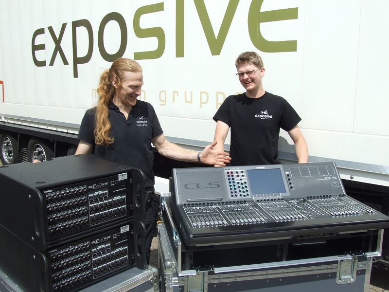Zur News: exposive medien gruppe mit Yamaha CL5