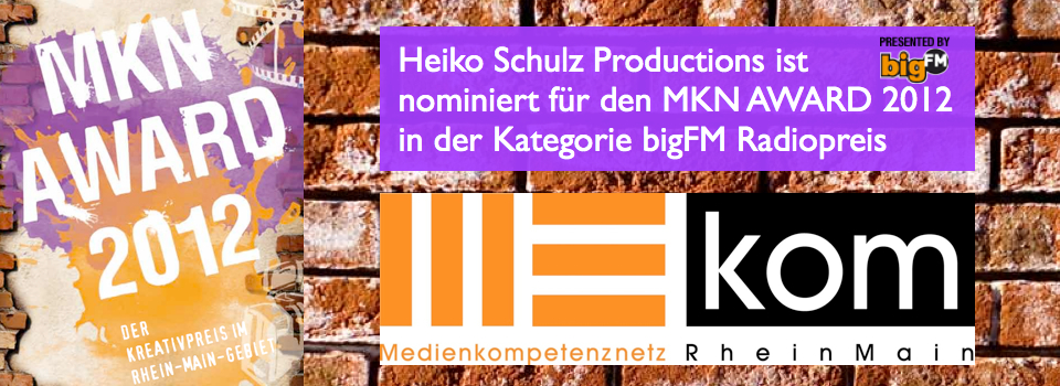 Zur News: Heiko Schulz Productions nominiert für MKN AWARD
