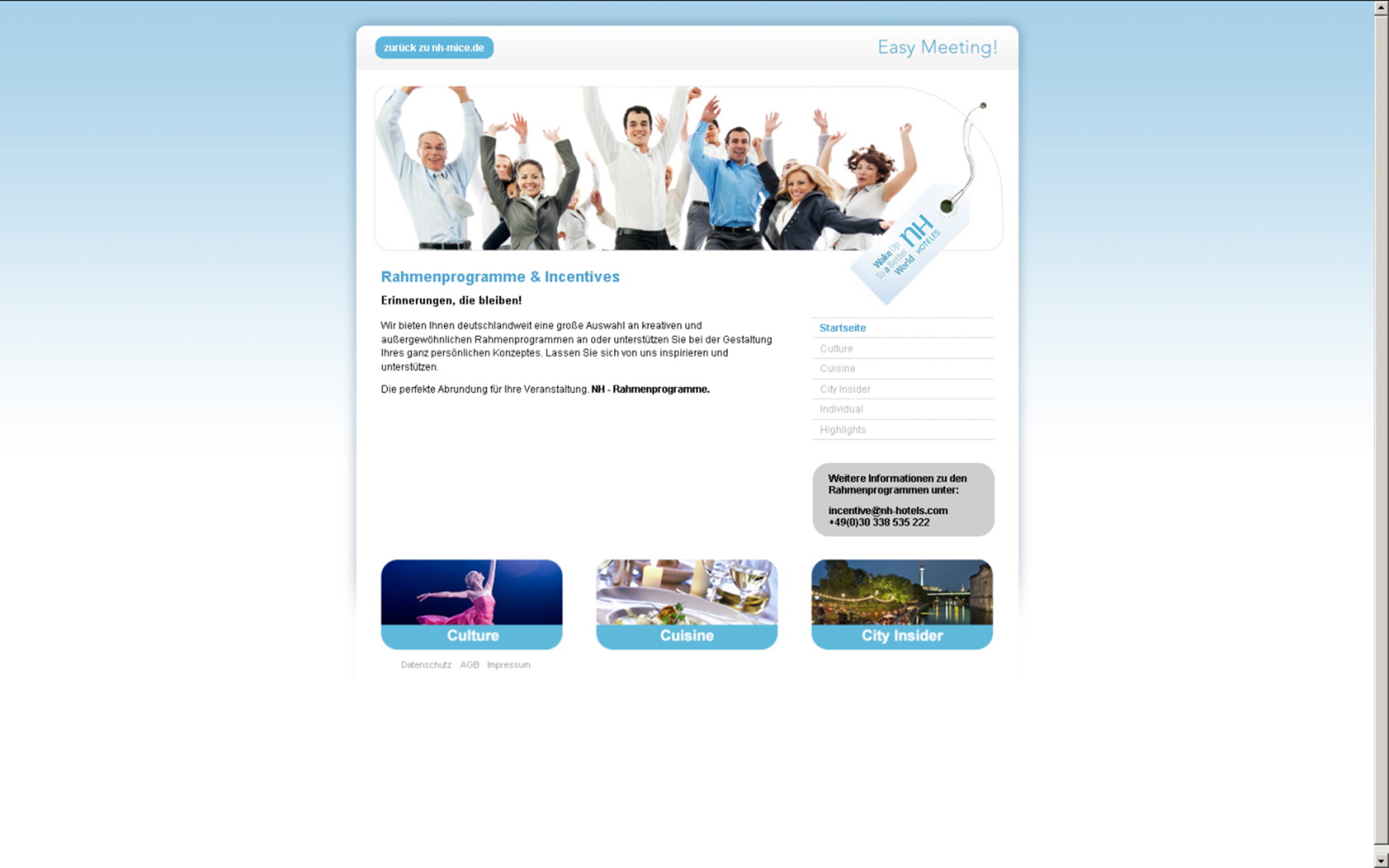 Zur News: Neues Onlinetool für Buchung von Incentives