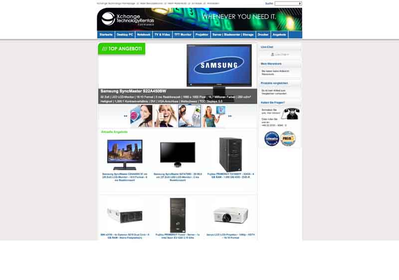 Zur News: Xchange Technology startet neuen Web-Shop