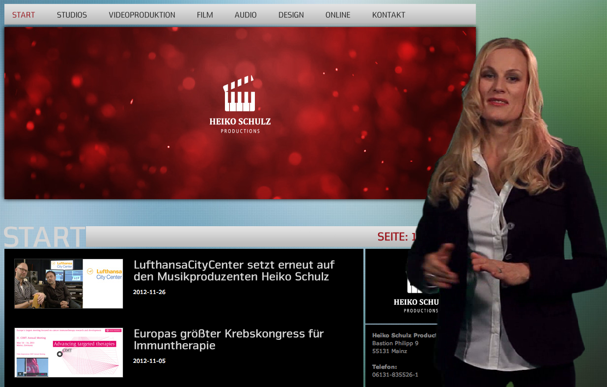 Zur News: Heiko Schulz Productions moderiert Webseiten