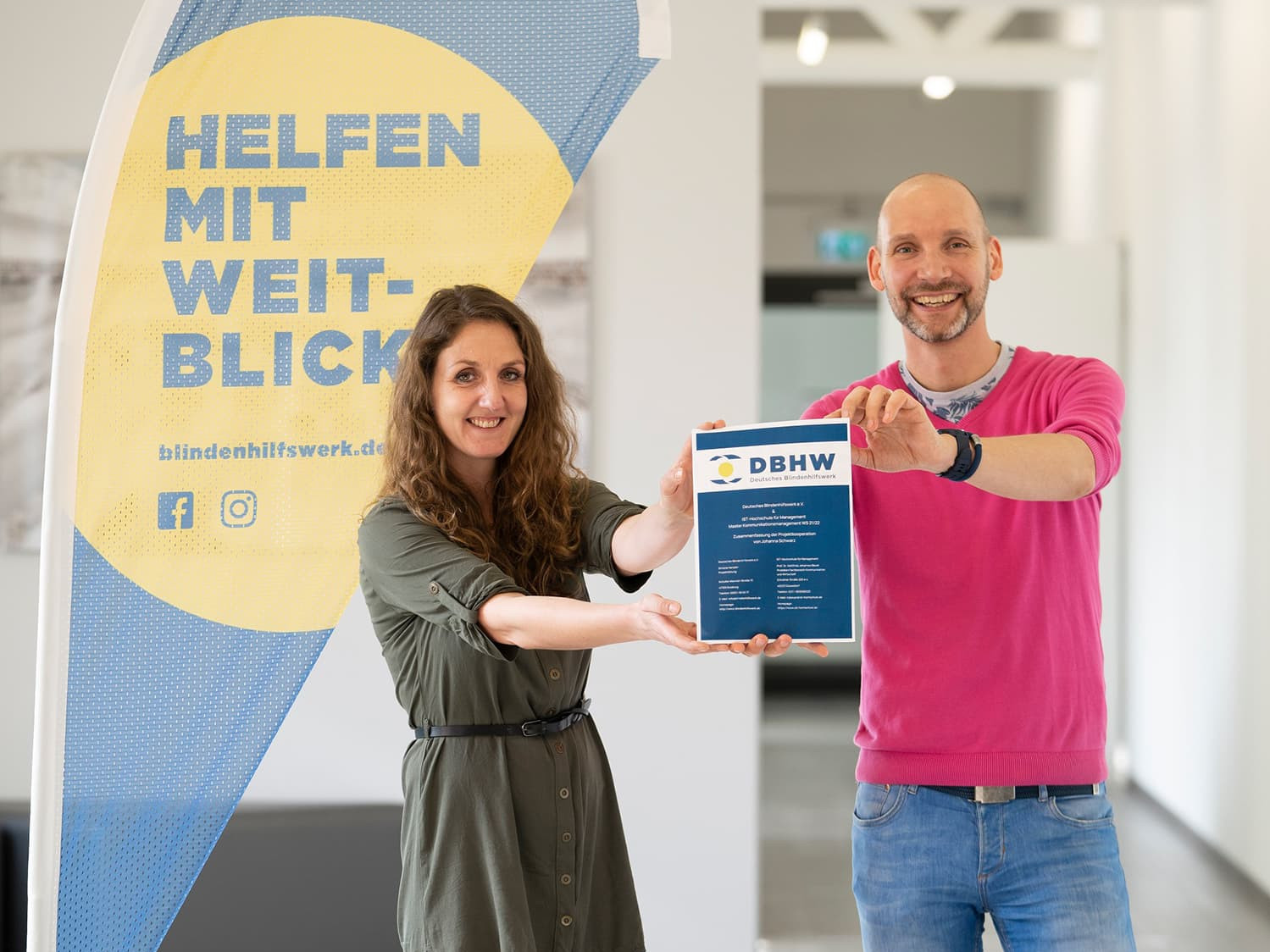 Zur News: Studierende der IST-Hochschule erstellen Kommunikationsplan für Deutsches Blindenhilfswerk