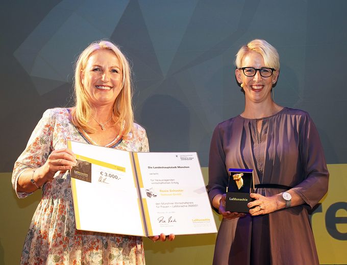 Zur News: Techcast-Gründerin Rosie Schuster erhält Münchener Wirtschaftspreis LaMonachia