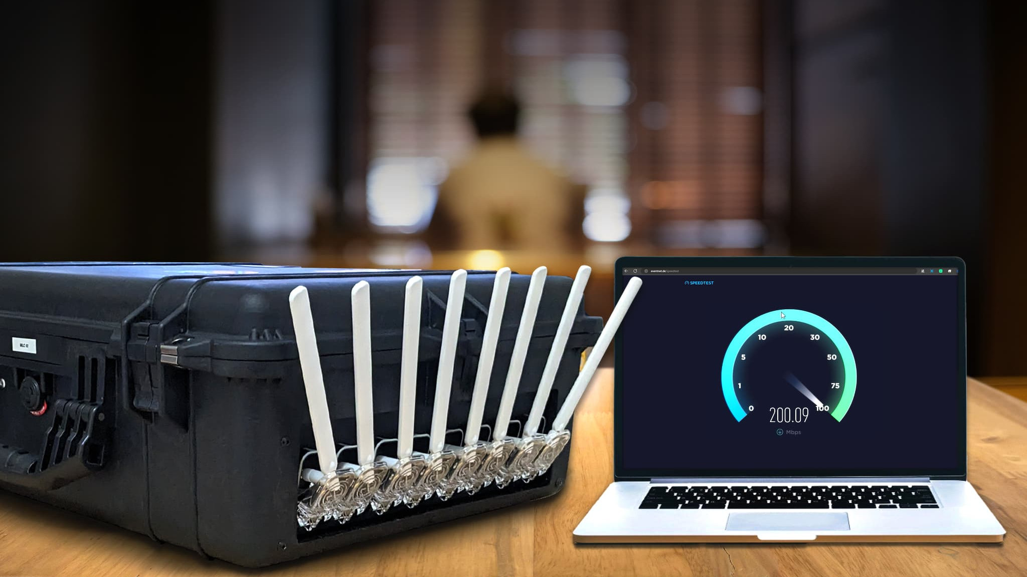 Zur News: Eventnet reagiert mit neuem Multi-LTE Case auf wachsende digitale Anforderungen in der Eventbranche