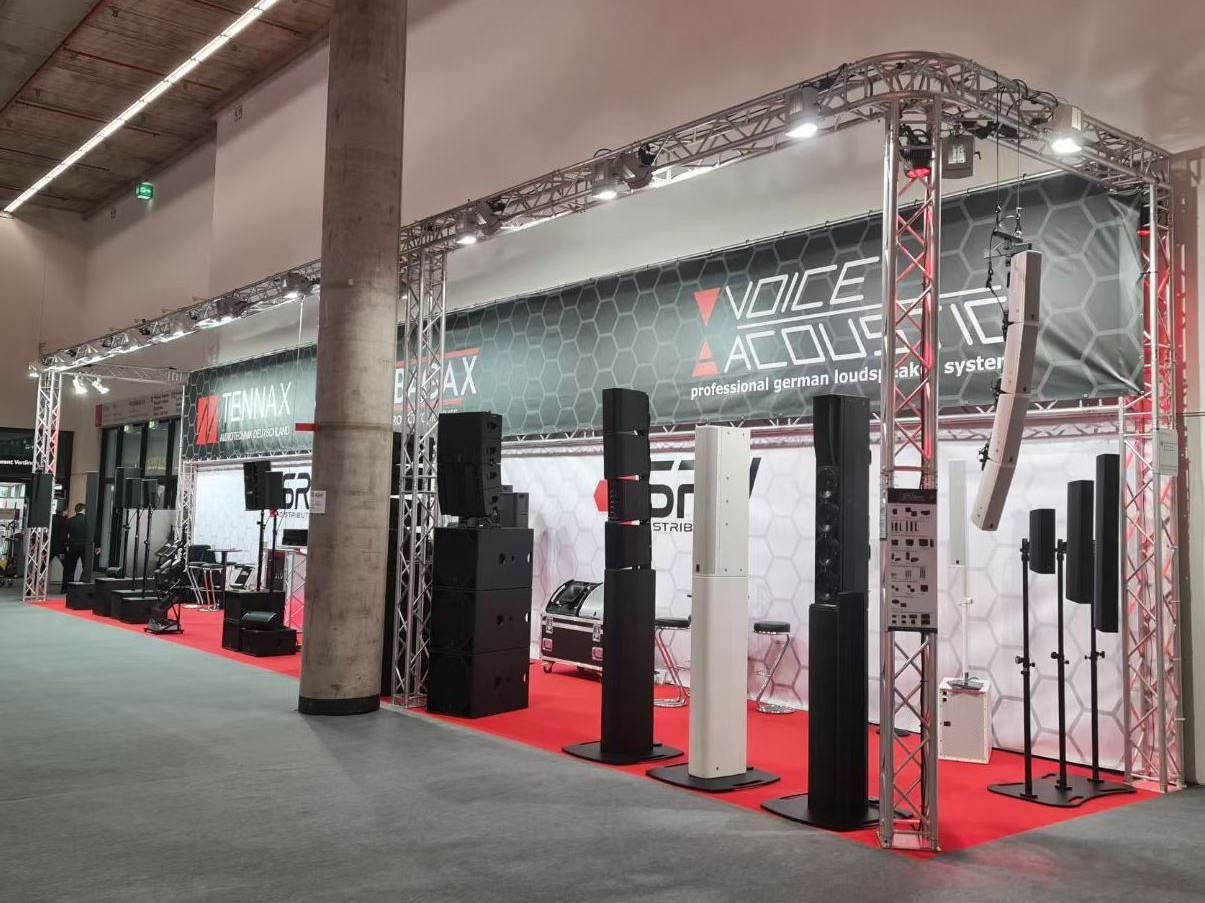 Zur News: Voice-Acoustic und TENNAX auf der Prolight + Sound 2023