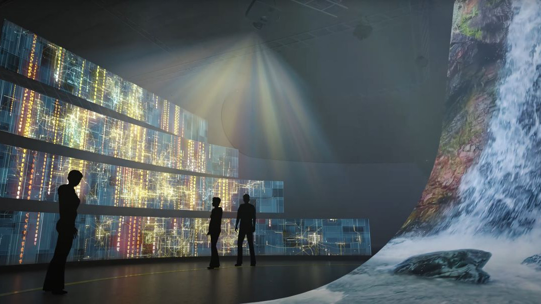 Zur News: AV Stumpfl präsentiert AnyShape Projektionswandsysteme und PIXERA Hard- und Software auf der ISE 2024