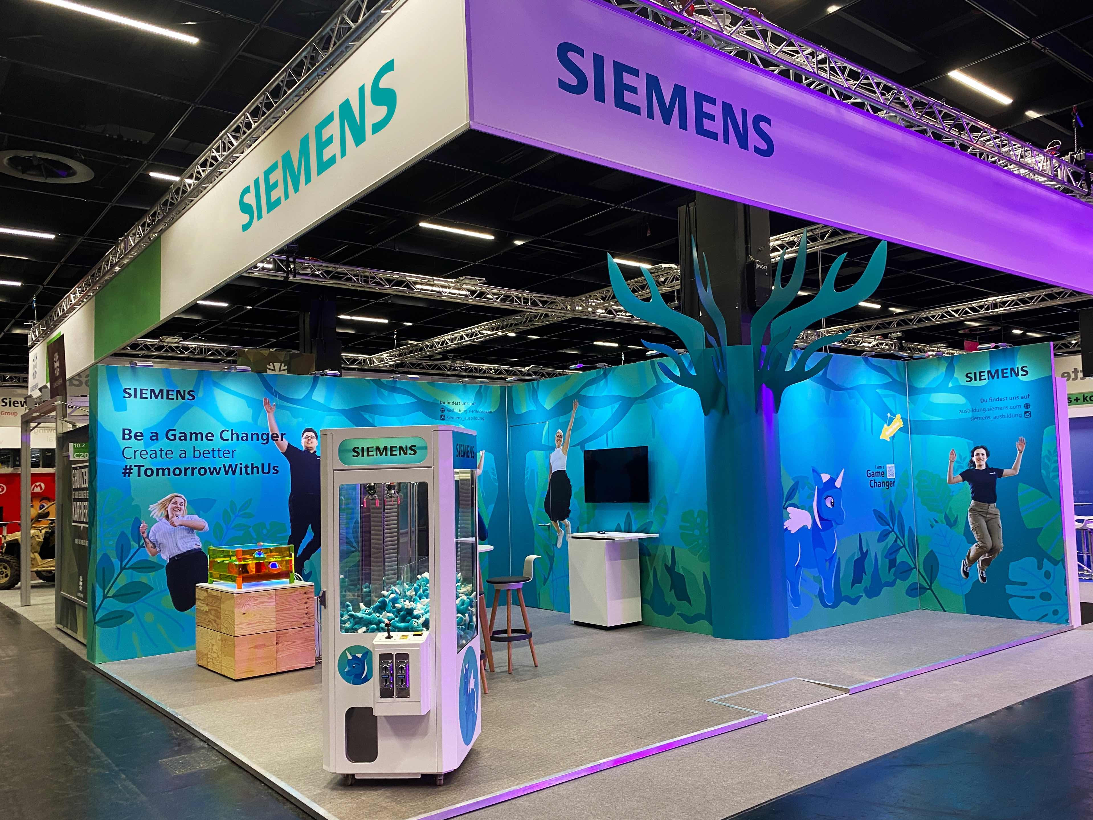 Zur News: kreateur gestaltete Gamescom Messeauftritt für Siemens Professional Education