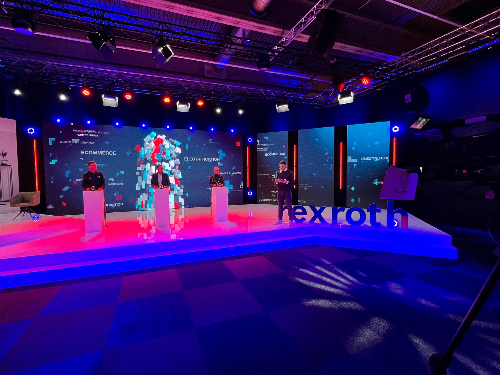Zur News: Bosch Rexroth nutzt das GATE22 in Kombination mit Greenscreentechnik