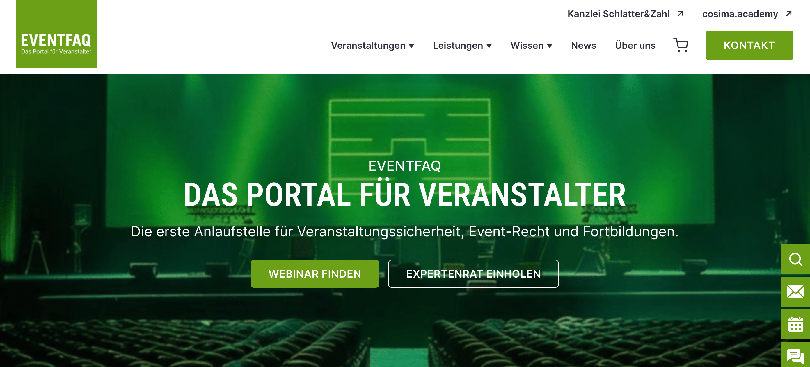Zur News: EVENTFAQ wieder aktiv: Neue Website und Angebote von Cosima gestartet